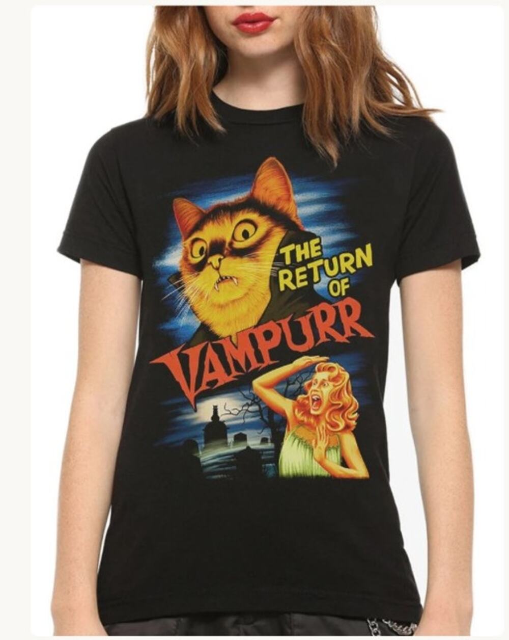 The Return Of Vampurr Black Unisex Tee (Gildan) - Size Large